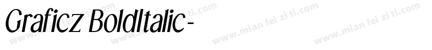 Graficz BoldItalic字体转换
